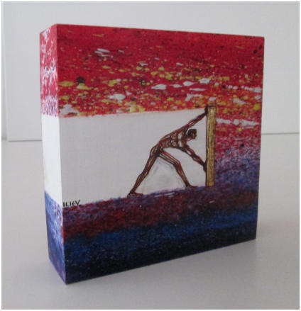 Objekt Nr.12  Vorderseite 17x17x5cm.